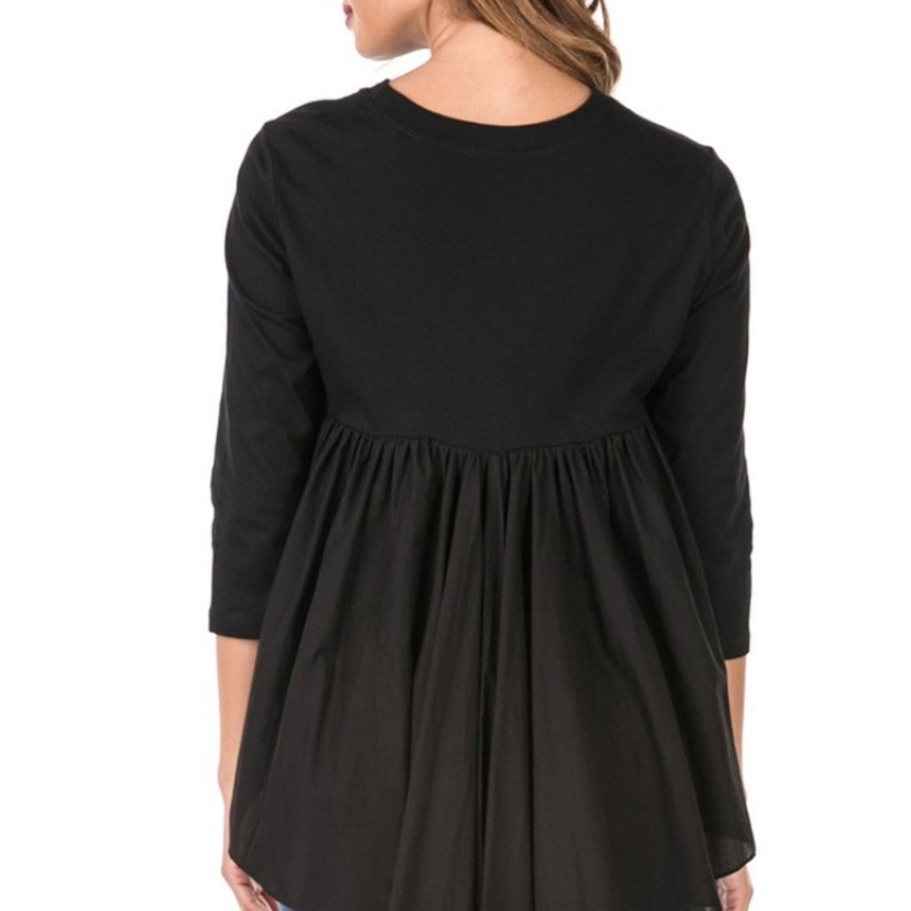 High-Low Back Ruffle Top - Picture 3 of 5